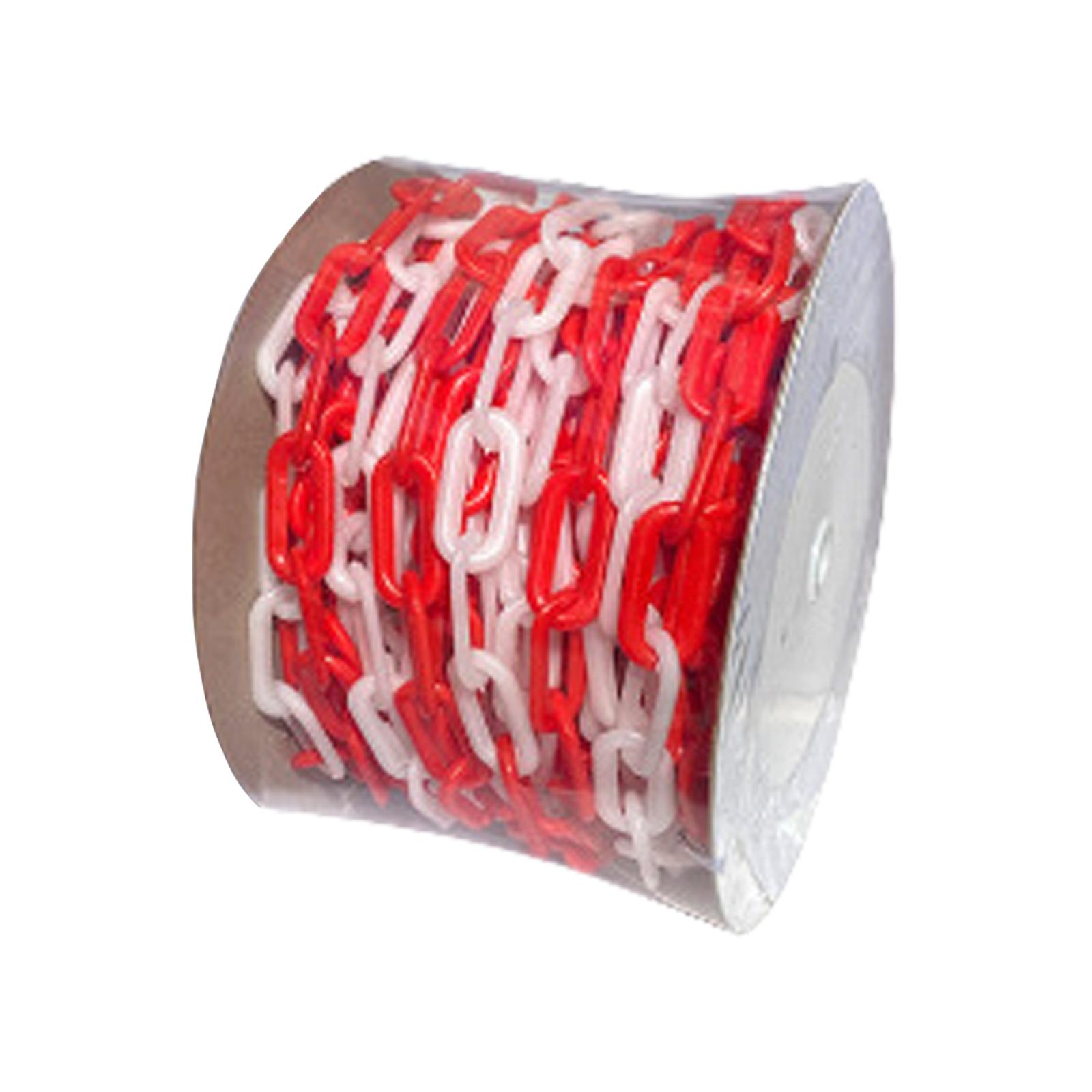 Professional Construction Site Warning Chain 25M Plastic Material Safety Perimeter Chain for Temporary Fencing