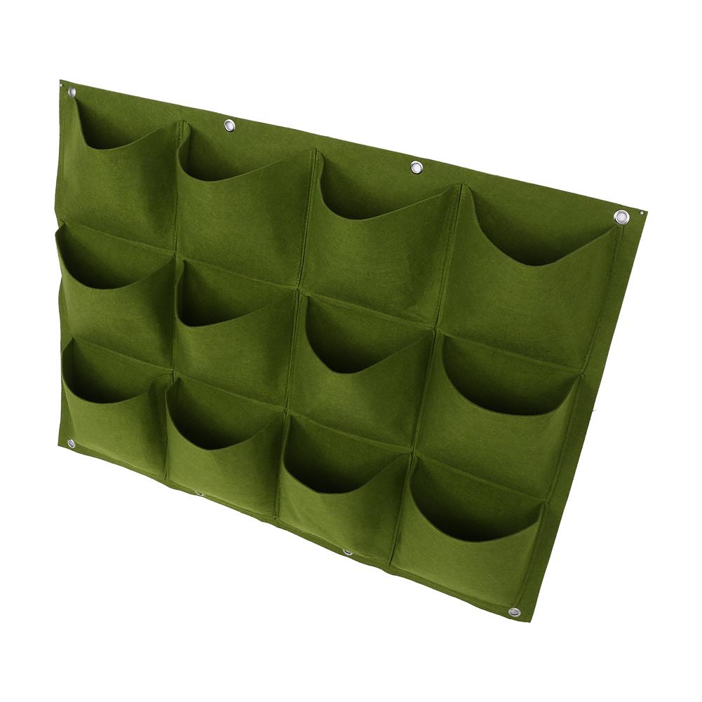 Planting Bag Garden Balcony Wall Vertical Flower Plants  Ing Planter (18  S)