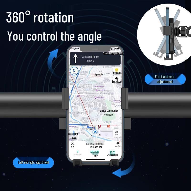 Universal Bicycle & Motorcycle Mobile Phone Holder Bracket