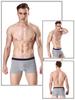 [4er-Pack] Langsha Herren-Boxershorts aus Baumwolle – mittlere Leibhöhe mit Schlitzen