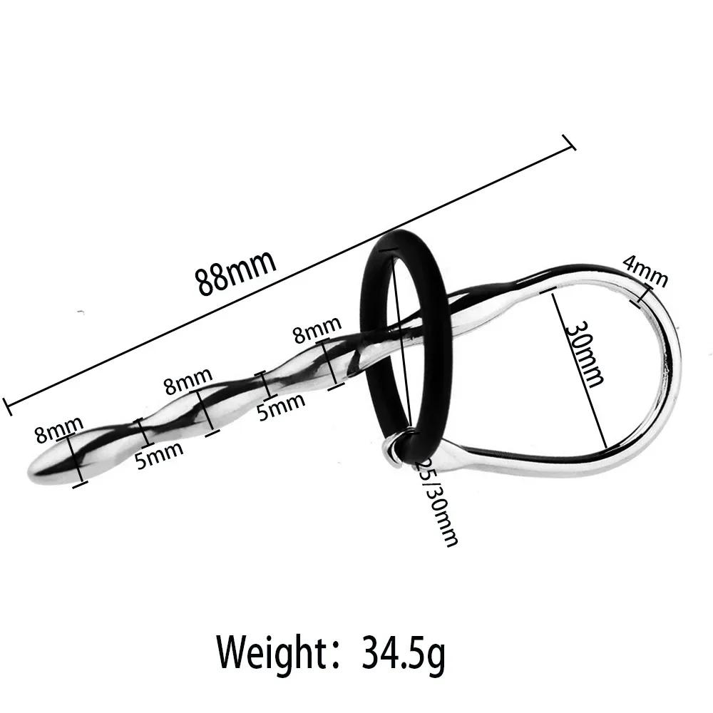 Męski Masturbator Analny Dźwięki Rozszerzacze Cewki Moczowej Cewniki Metalowy Stop Korek Penisa Męska Cnota Seks Zabawki dla Mężczyzn Erotyczny Seks