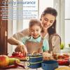 Outdoor three-layer stackable food box sealed and leak proof lunch box portable student office worker lunch box