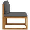 4 Piece Garden Lounge Set with Cushions Solid Acacia Wood