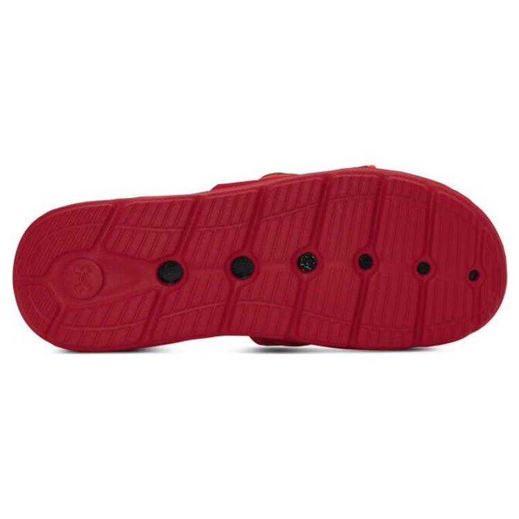 Under Armour Mercenary Casual Versatile Rubber Sole Durable Slide Sandals Unisex Footwear Red 3026035-600