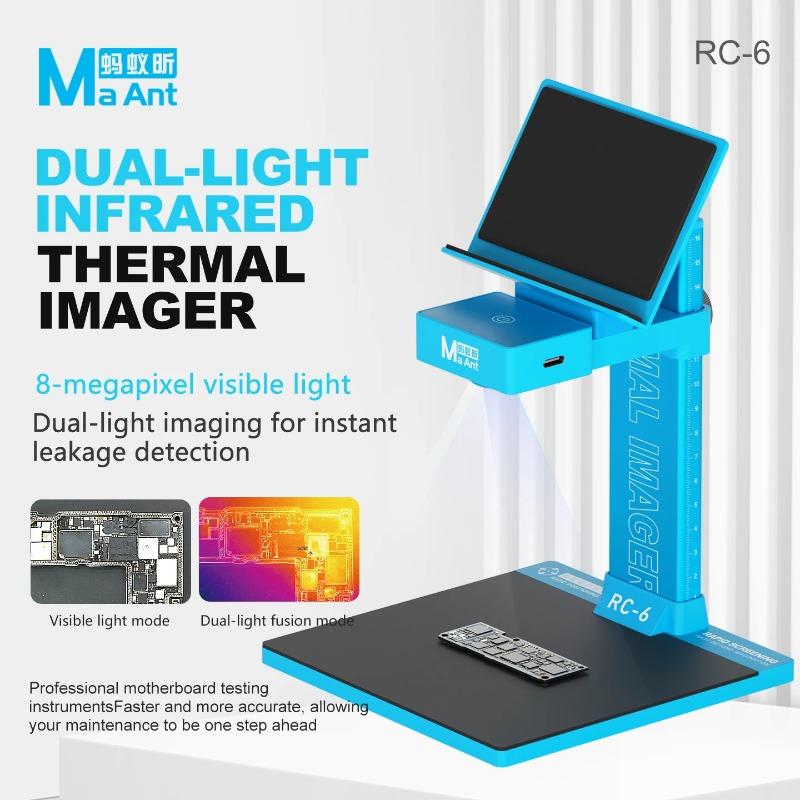 MaAnt RC-6 Dual-light Thermal Imaging Analyzer 256x192 for PCB Circuit Board Leakage Short Inspect Computer Phone Repair Tools