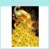 Peacock Wolf Diy 5d Diamond Painting Embroidery Cross Kits Home Art Decor