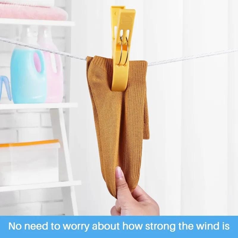 4/8/12/24pcs Beach Towel Clips Chair Clips Towel Holder,Plastic Clothes Pegs Hanging Clip Clamps, Yellow,blue,green,red