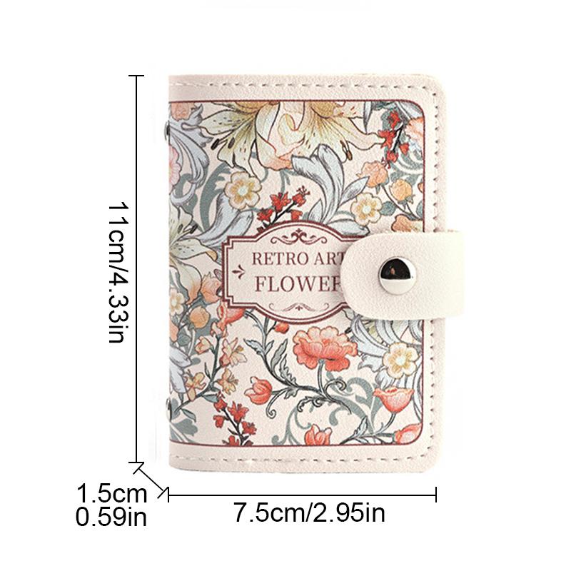 Mehrfachkartenfach elegant Kreditkarte floral Damen neue Kartentasche 11,5*7,5cm