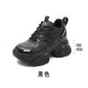 Thick-soled heightening dad shoes women's spring and summer new leather casual sports shoes versatile and showing feet, small single shoes trend