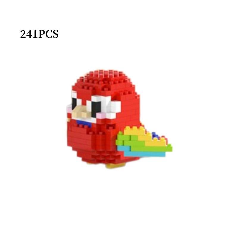 Cute Cartoon Bird Animal Plush Toy Desktop Decoration Educational Diy Building Blocks Gift