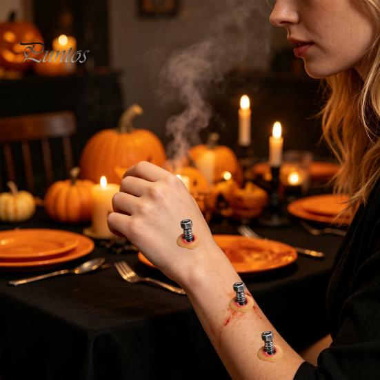 Special Effects Latex Appliances 3D Halloween Fake Scar Stickers, Realistic Wound Tattoos for Skin Friendly Wounds Costume Makeup, Prop Cosplay
