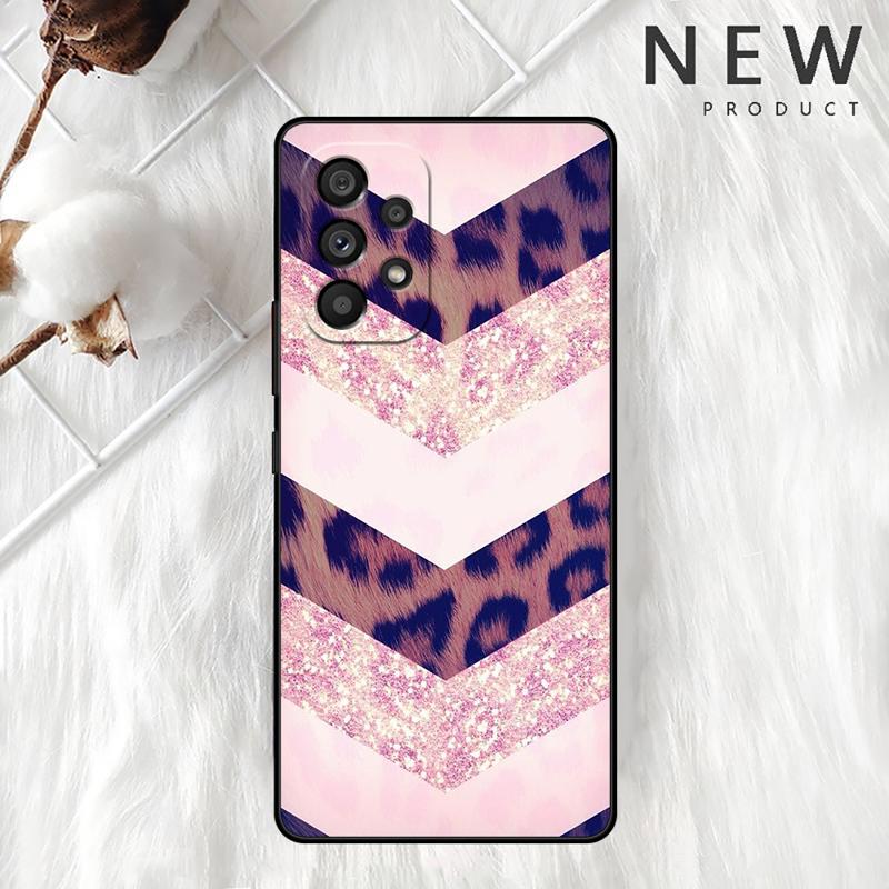 Tiger Leopard Print Case For Samsung Galaxy A54 A52 A14 5G A53 A12 A13 A71 A23 A34 A33 A21s Phone Cover