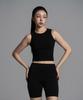 Eosendeo (W) Ribbed Easy Crop Sleeveless 2 Colors