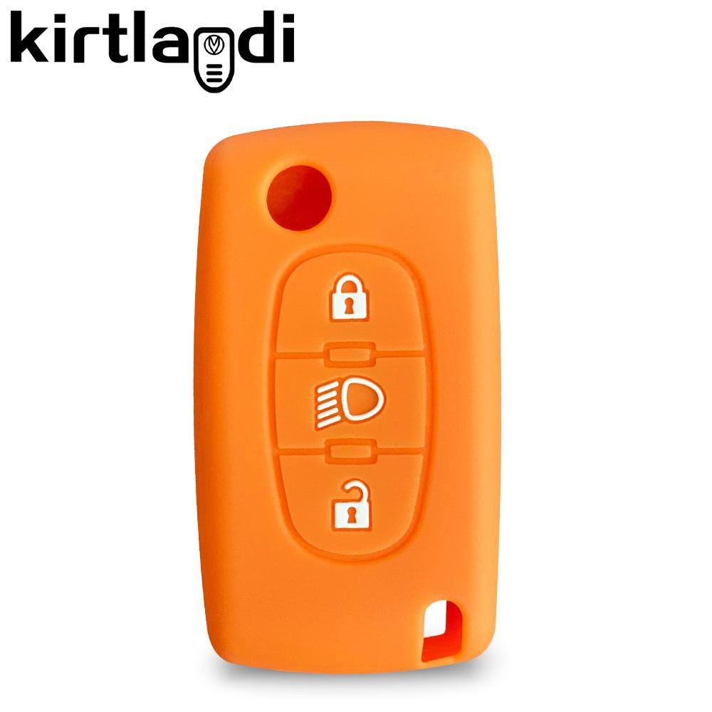 For Citroen C4 Flip Remote Car Key Case for For Citroen C4 Cactus Grand Picasso C5 C8 3 BUTTONS Car Accessories Keychain