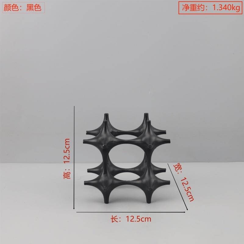 Creative Metal Hollow Cube Ornaments Geometric Art Sculptures Handicrafts Room Entrance Office Metal Ornaments High-end Gifts