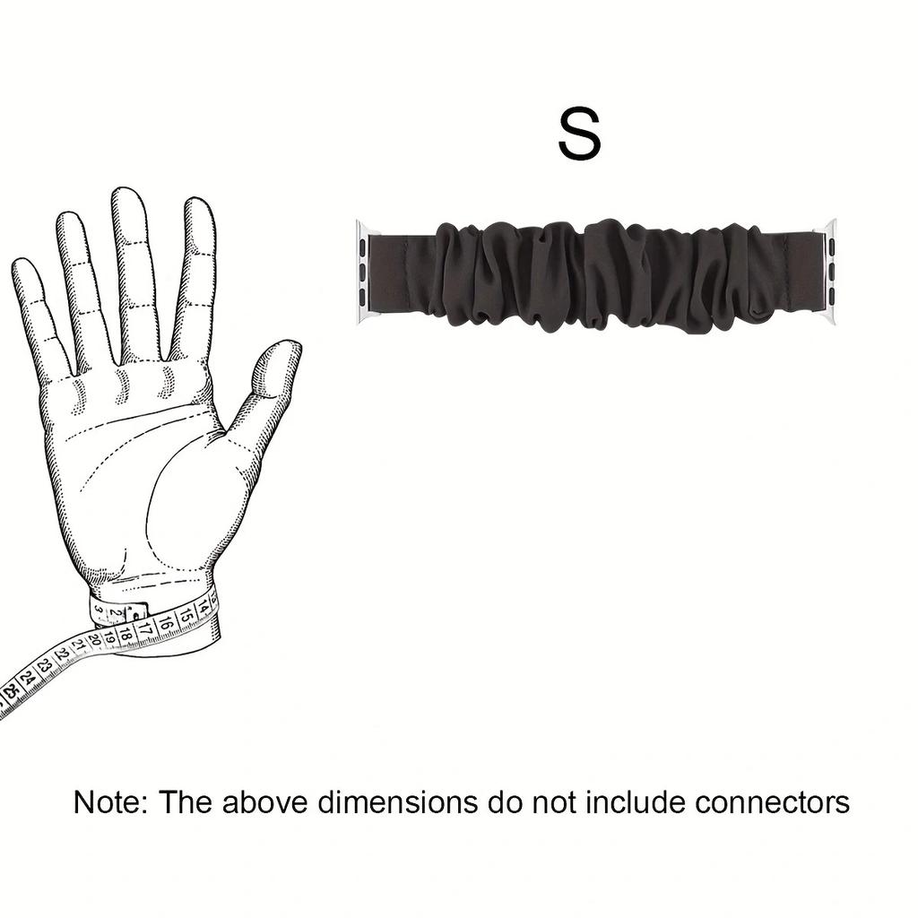 1ks- Kompatibilní pro Apple Watch pásek Scrunchie 38/40/41mm Roztomilé elastické pásky Solo Loop Náramek Řemínek