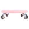 Bauchmuskel-Trainings-Skateboard Radbrett 4 Rollen 360 Grad drehbar Leise Hohe Tragfähigkeit Gleitende Bauchplatte Rosa