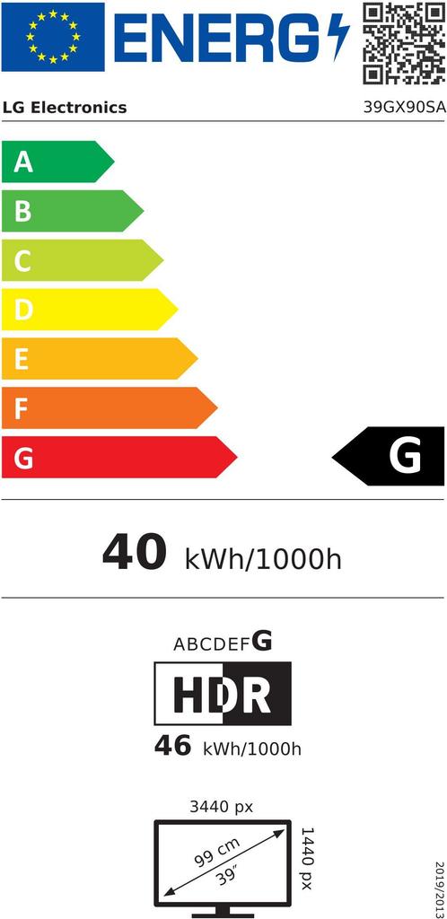 Ecran PC Gamer - LG - 39" - 240Hz - Dalle OLED - 0,03ms - UltraGear