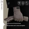 JIUMU Men's Lamb Wool Winter Gloves