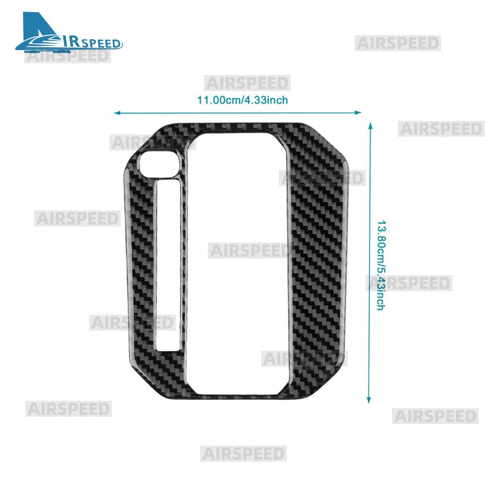 Real Soft Carbon Fiber Sticker For Suzuki Jimny JB74 JB64 2019 2020 2021 2022 2023 2024 2025 LHD RHD Car Gear Shift Trim
