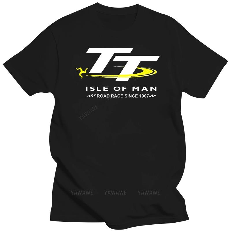 Vtipné tričko vintage štýl bavlnené krátky rukáv T tričko TT - Isle of Man do 5XL módna potlač tričká pánske bežné tričko