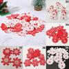 10PCS/Set Natural Wooden Christmas Ornaments Hanging Pendants Snow Elk Chirstmas Tree