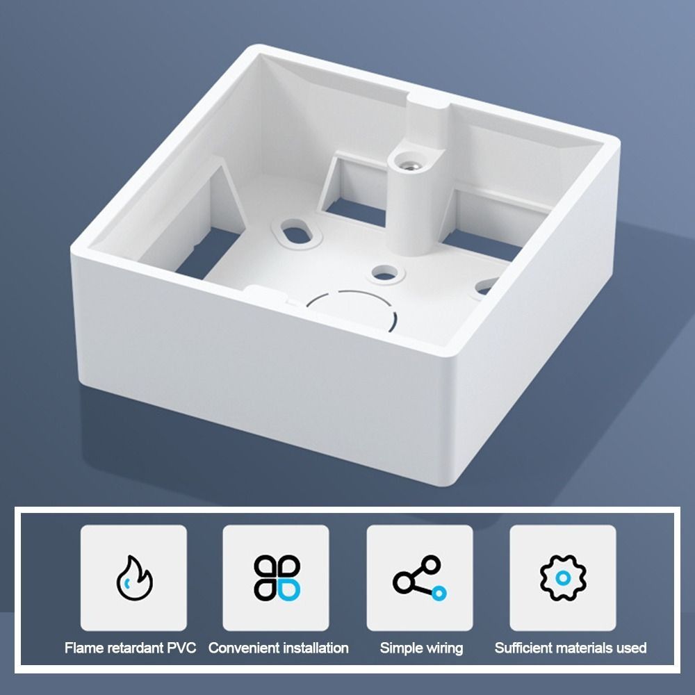 86 Type Switch Installation Box PVC External Mounting Box New Junction Outfit Box