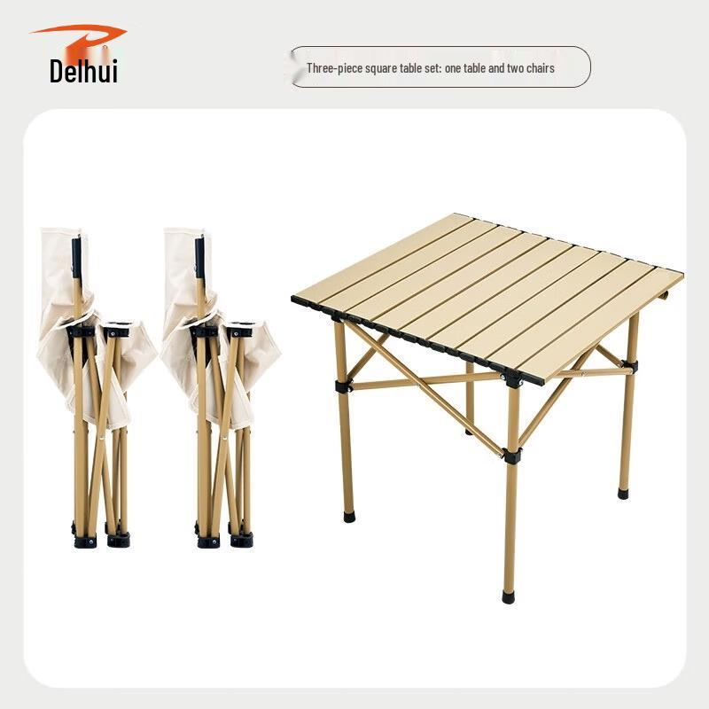 DEERWAY Outdoor Portable Table & Chair Set