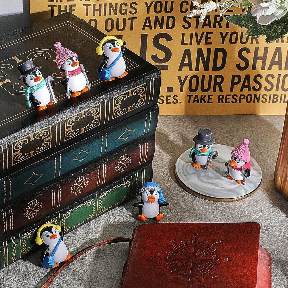 Supplies Penguin Figures Collection Cake Decoration Penguin Characters Toys Penguin Cake Topper