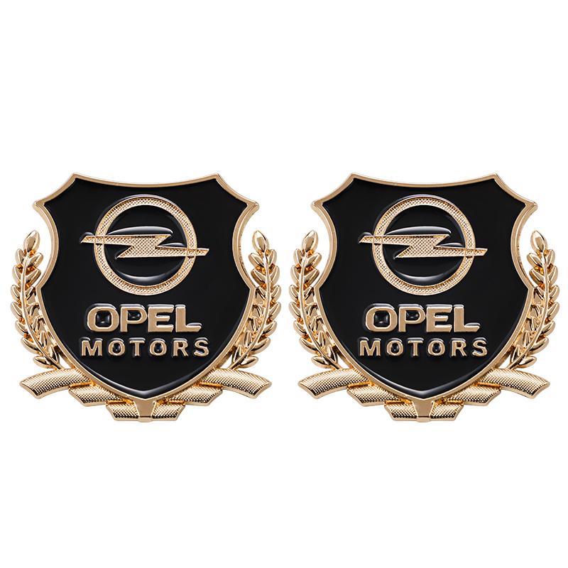 2 Bucăți Autocolant Metalic cu Logo Auto Accesorii Embleme Geam Portbagaj Pentru Opel Astra Grandland Corsa Mokka Frontera Insignia Zafira Vivaro