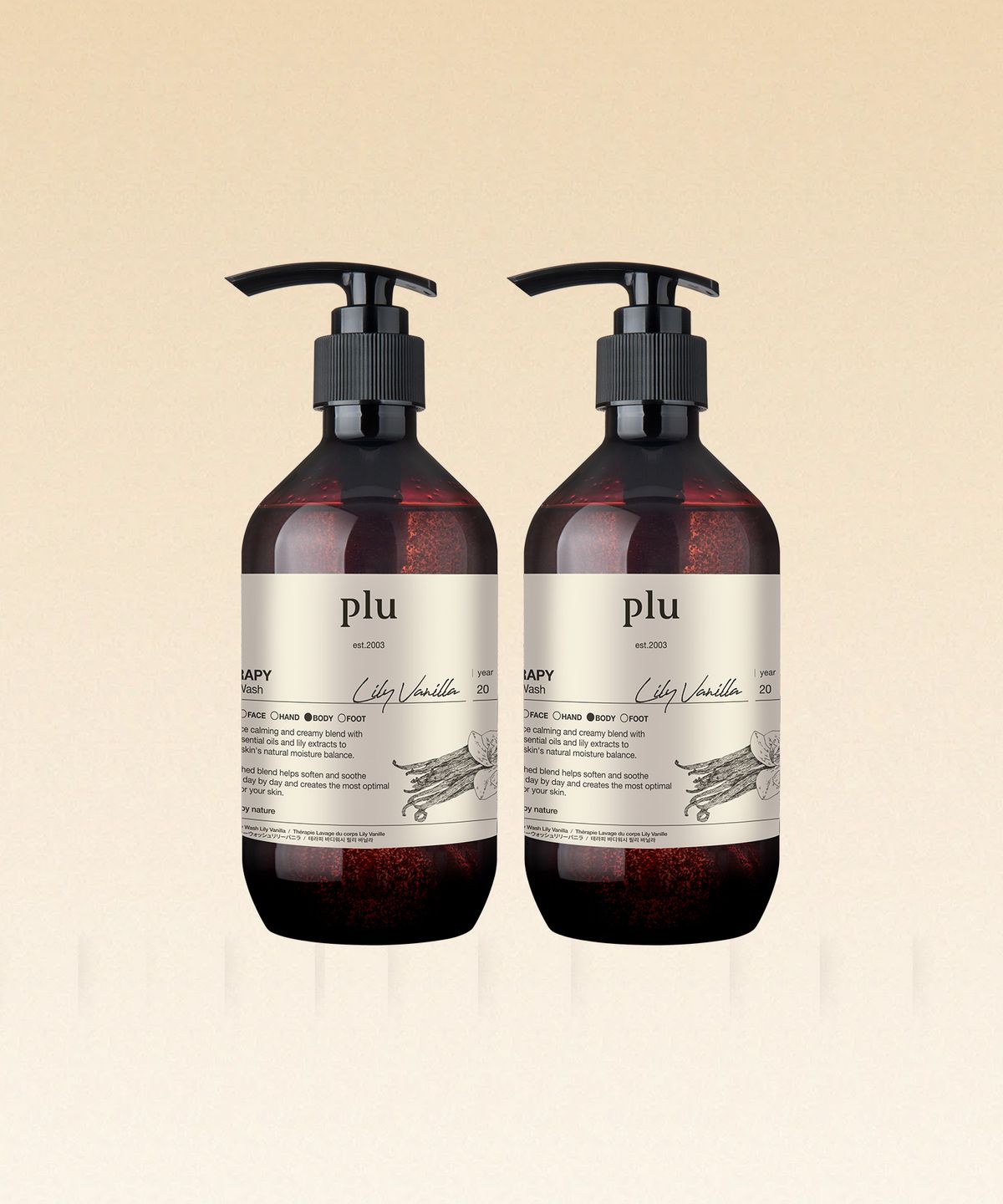 Therapy Body Wash 500g Set of 2 (Lily Vanilla)
