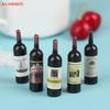 (Hb05)10Pc 1/12 Dollhouse Miniature Mini Wine Bottle Set With Box Simulation Drink Model Toys For Doll House Decorat Accessories