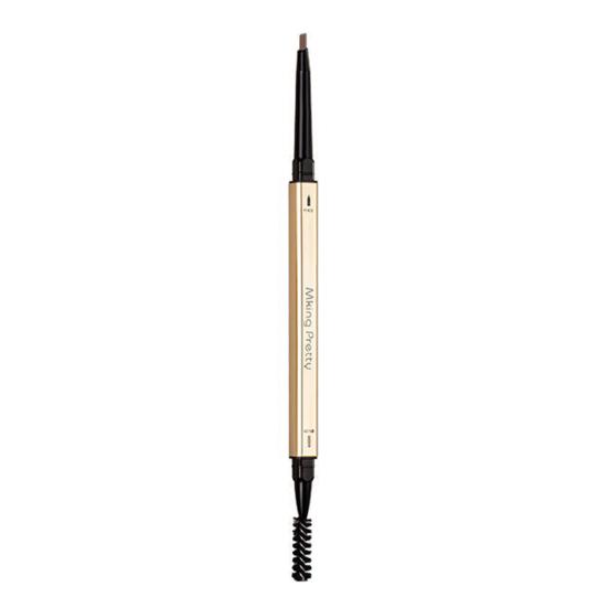 0.1g Eyebrow Filler Ultra-precision Long-lasting Double Head Square Gold Color Tube Beauty Brow Pencil for Women
