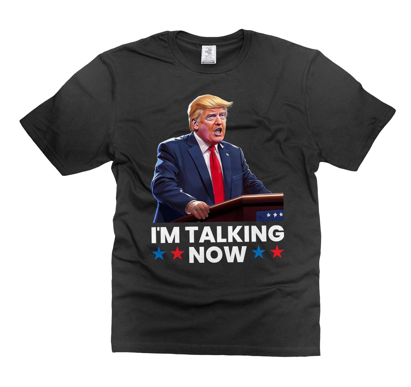 Trump 2024 I am talking now tee shirt DJT US elections Trump Harris debate Tee L