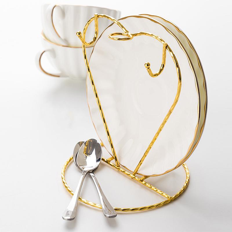 Tassenhalter in Herzform, Abtropfgestell für 2 Tassen, 2 Geschirr, rutschfester Teetassen-Organizer für den Haushalt, Tassenständer, Tassenständer für den Schrank