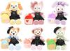 Teddy Bear Mail Order Alice Stella Lou Clothes Dress Up Costume Denim Overalls Skirt with Fluffy Backpack No Body for S Size
