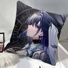 Anime OOuro Kronii Pillow Case Square Pillow Bedroom Sofa Leisure Comfort Cushion Car Home Decoration