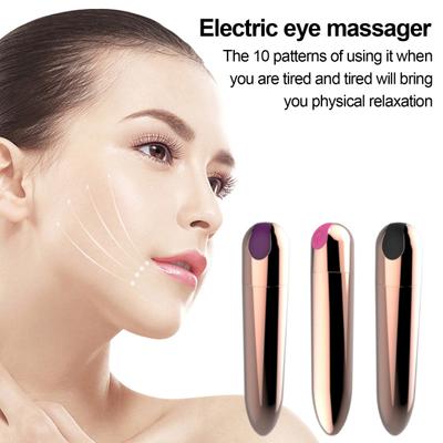Electric Eye Massager 10 Modes Adjustable USB Rechargeable Waterproof Portable Mini Vibration Pen Multi-functional Quiet Eye Body Massage Device