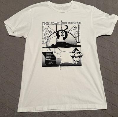 VTG The War on Drugs Bílý bavlněný T-shirt Všechny velikosti Dárek Vějíř OM251 Unisex