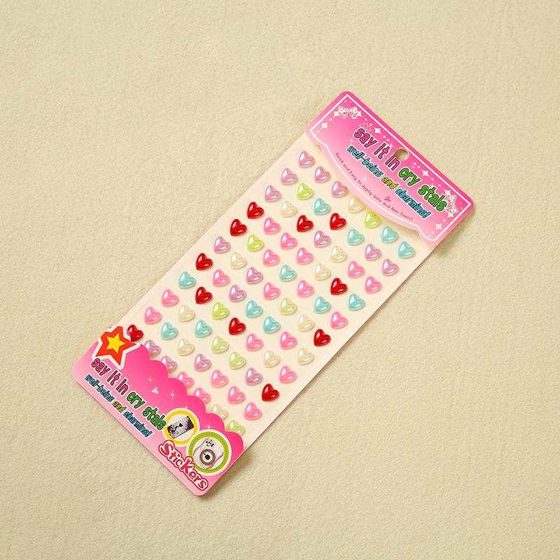 Children's 3D Crystal Gem Cartoon Stickers: Shiny Princess Rewards & Educational Stationery