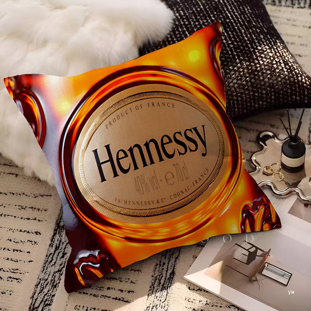 H-Hennessy Brandy Cushion Cover Pillowcase Upholstery Sofa Throw Pillow Home Decor Pillowcas