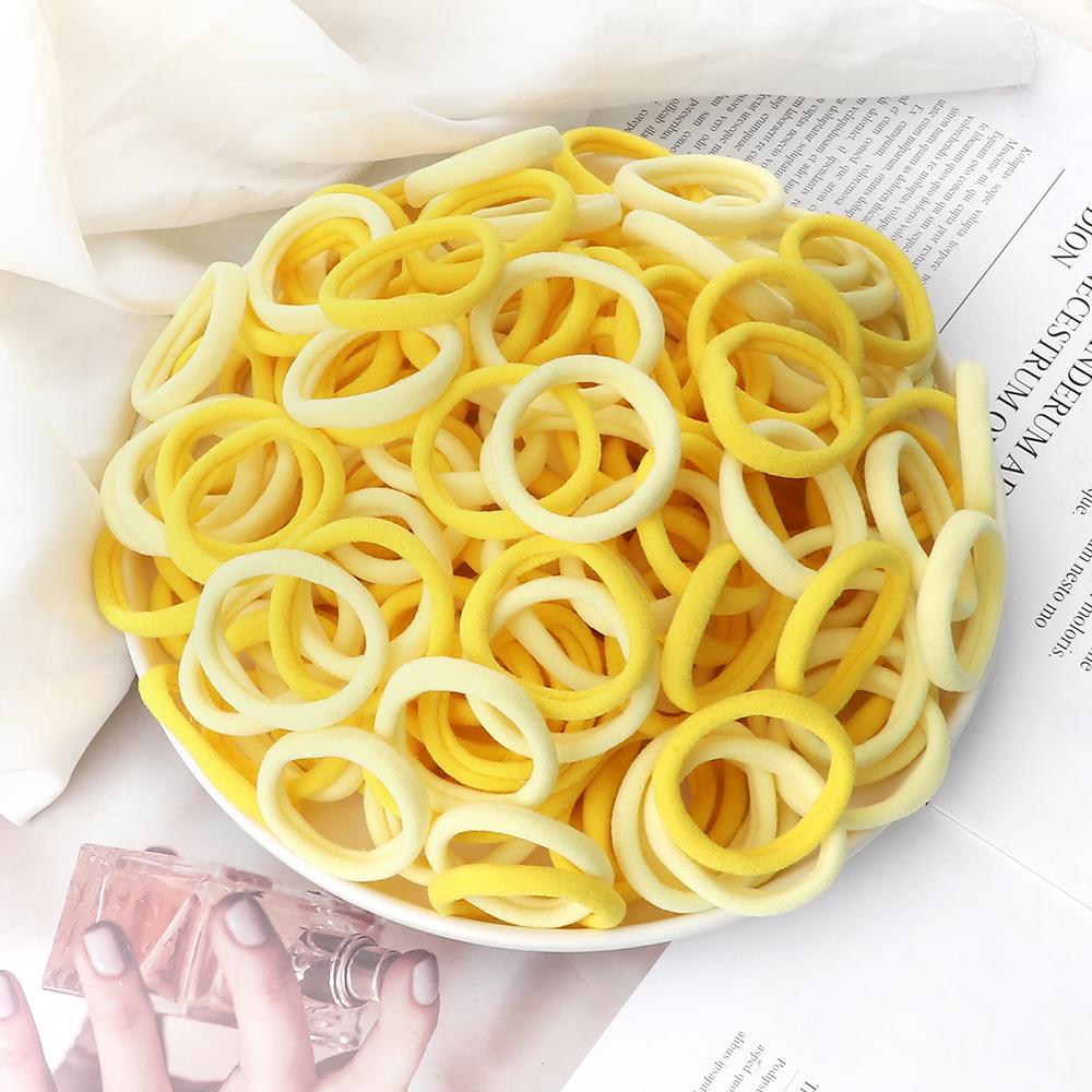51 Colors Basic Elastic Hair Band for Girls 20/30/50PCS 4cm Simple Solid Color Headband Women Hair Accessories Scrunchies Holder