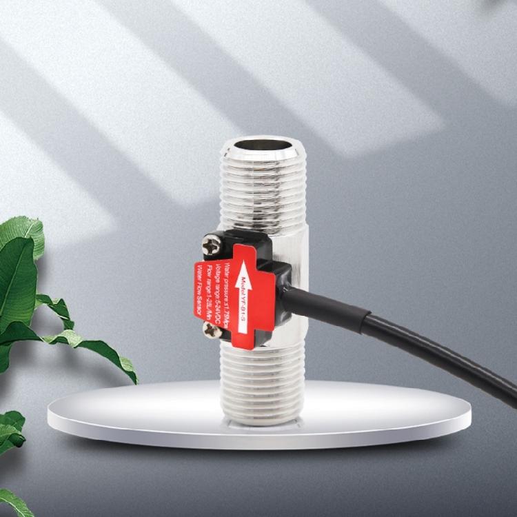 Professional Water Flow Sensor Meter External Threaded Leakproof Flow Sensor