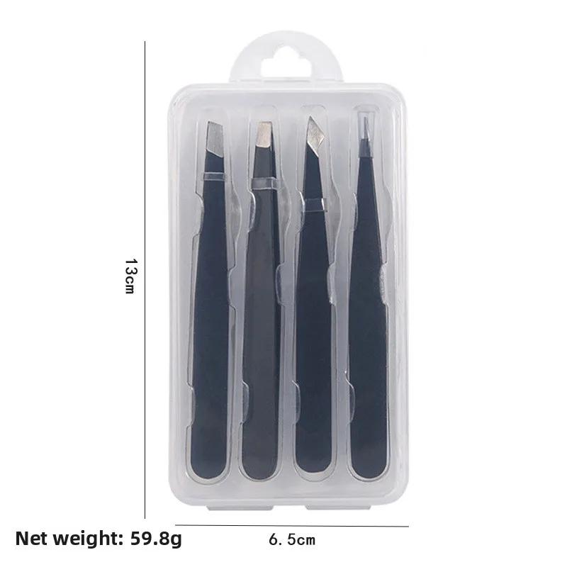 

Premium Eyelash Tweezers Set for False Eyelashes and Eyebrow Grooming Stainless Steel Tweezers with Comb and Carry Case