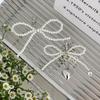 Keyring Bow Keychain Phone Charms Pearl Bow Phone Charms Pendant Heart Phone Chains  Women Girls