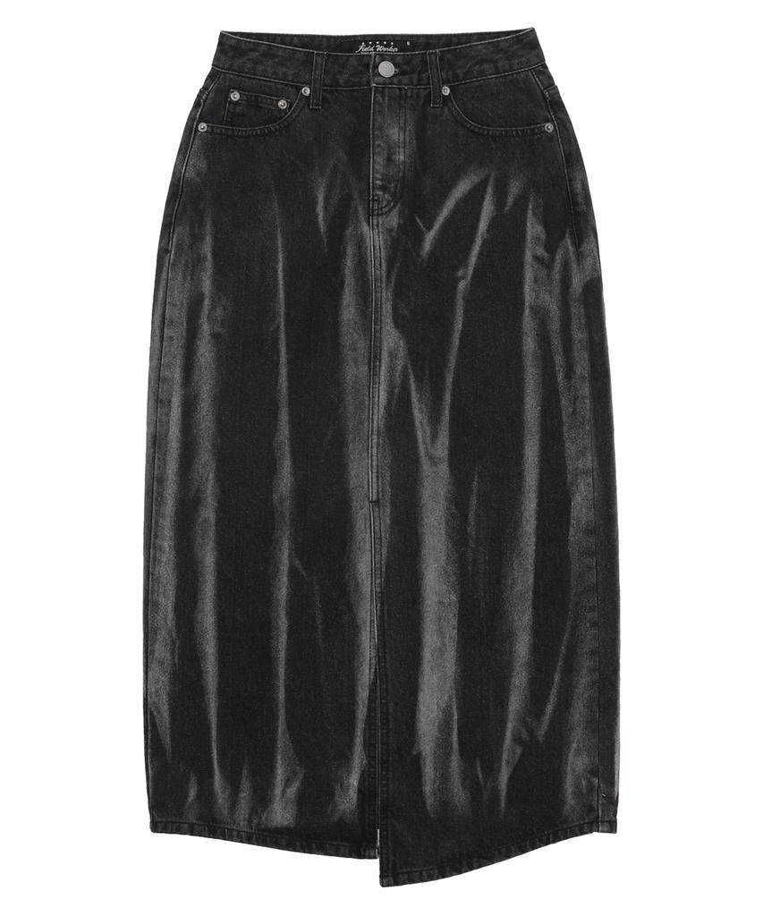 Field Walker Point Brush Long Skirt [Black]