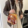 New Lightweight Women's Backpack Fringed Messenger Bag Bag for Travel Fashionable Versatile Small Backpack