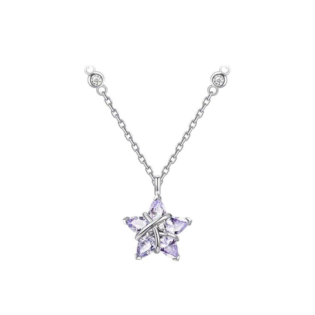 Shining Wishing Star Necklace: Trendy, High-End, Versatile Design for Women.