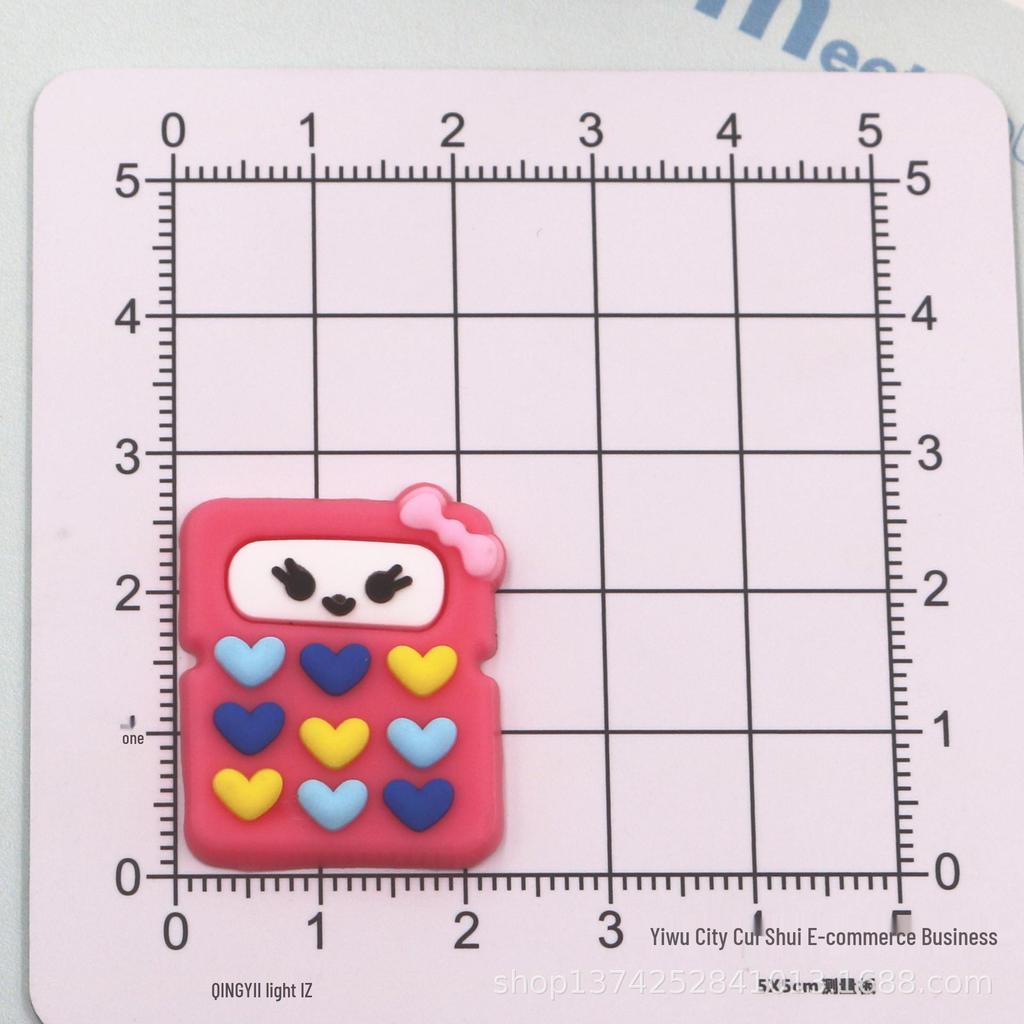 PVC Soft Rubber Cartoon Shoe & Backpack Accessories: Flower & Pencil Patch