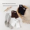 Girls' Knee-High Heart Letter Socks - Versatile Mid-Calf Spring/Autumn Ins Pile Socks